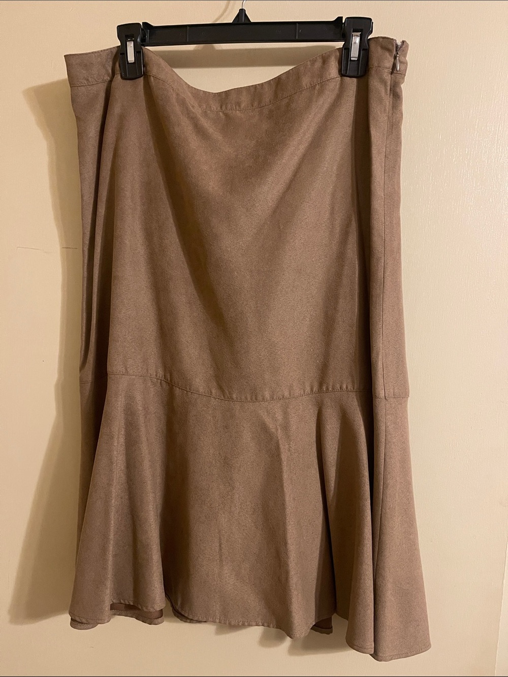 I.N. Studio Taupe Brown Wrap Skirt